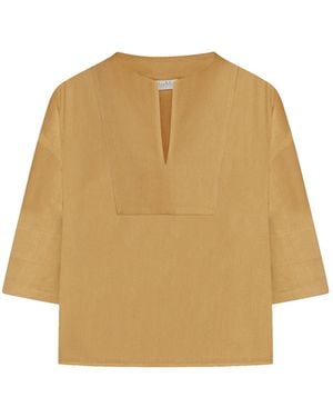 Max Mara Pure Sospiro Linen Blend Shirt - Natural