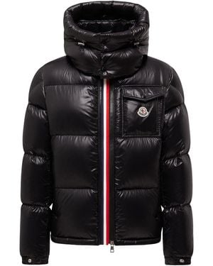 Moncler Montbeliard Short Down Jacket With Hood - Black