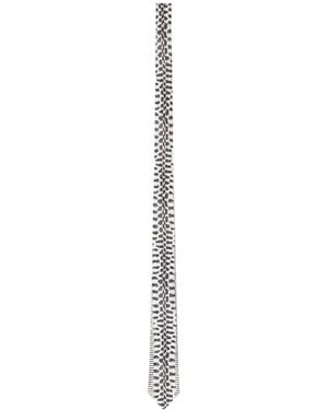 Tom Ford Animal Print Tie - White