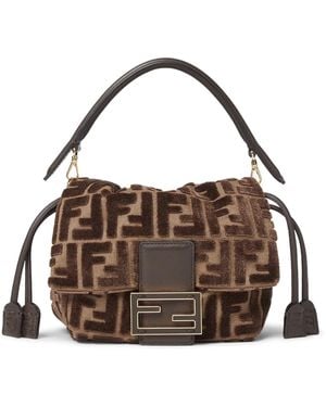 Fendi Mamma baguette piccola - Marrone