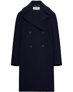 Dries Van Noten Cappotto doppiopetto - Blu