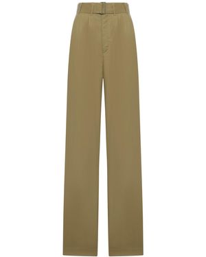 Soeur Cole Wide-Fit Trousers - Green
