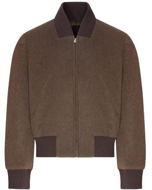 The Seafarer Clara Wool Bomber Jacket - Brown