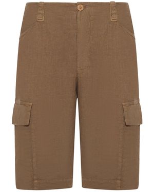 Transit Bermuda cargo in lino - Marrone