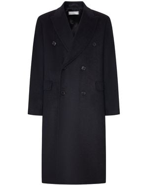 Our Legacy Whale Double-Breasted Mohair Wool Coat - Black