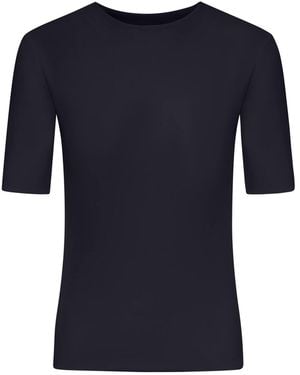 Jil Sander Short-sleeved Crepe T-shirt - Blue