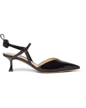 Fendi Very Colibrì Slingback With Medium Heel - Black