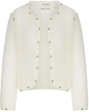 forte_forte Short Cardigan - White