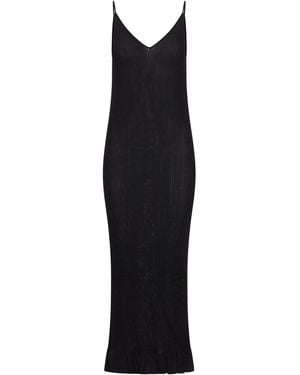 Jil Sander Dress With Ruffles - Black