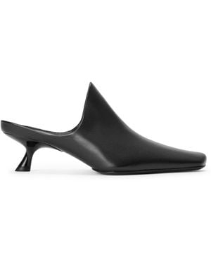 Loewe Emily Leahter Mules - Black