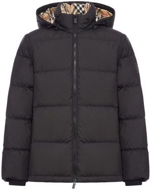 Burberry Down Jacket With Detachable Sleeves - Black