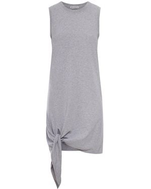 JW Anderson J.W.Anderson Knotted Hem Dress - Grey