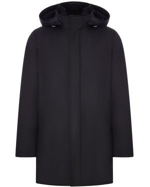 Herno Technical Hooded Parka - Blue