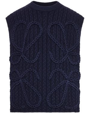 Loewe Wool Vest - Blue