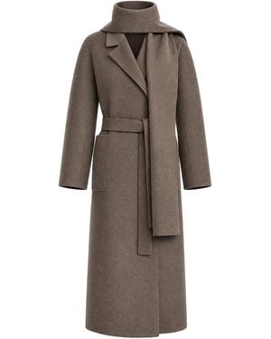 Max Mara Cappotto lungo in lana double - Marrone