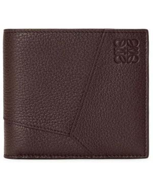 Loewe Portafoglio Bifold Con Logo - Brown