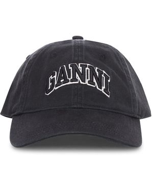 Ganni Cappello in canvas - Nero