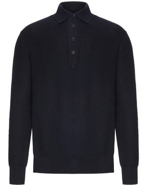 ZEGNA Cashmere Oasis Polo - Blue