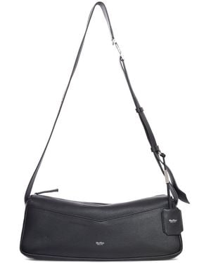 Max Mara Hammered Leather Shoulder Bag - White