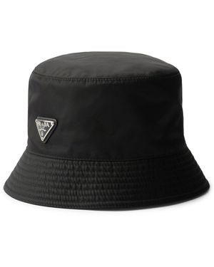 Prada Cappello textil in re-nylon - Nero