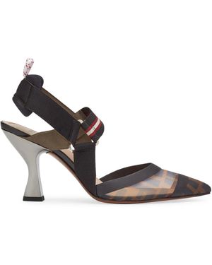 Fendi Pumps con dettagli sportivi - Metallizzato