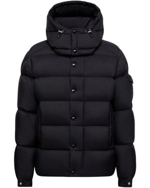 Moncler Maya 70 Short Down Jacket With Hood - Blue