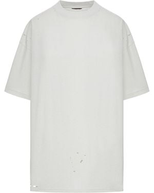 Balenciaga Blackletter Script Oversized T-shirt - White