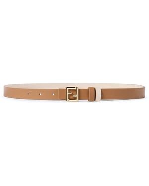 Fendi 20Mm Reversible Ff Belt - White
