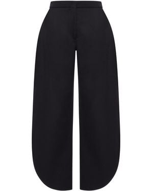 Alaïa Petal Wool Trousers - Blue