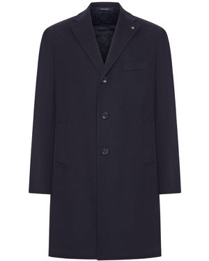 Tagliatore Loro Piana Capolavoro Single-Breasted Wool Coat - Blue
