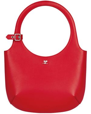 Courreges Borsa holy in pelle liscia - Rosso