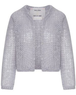 forte_forte Short Cardigan - Gray