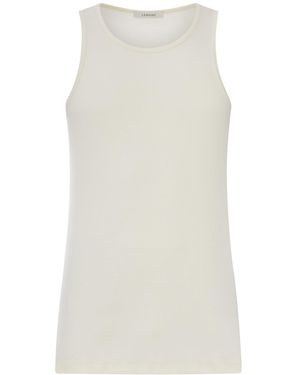 Lemaire Cotton Tank Top - White