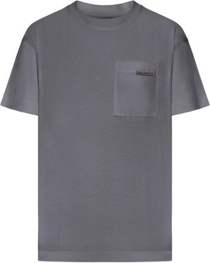 Brunello Cucinelli T-shirt in cotone - Grigio