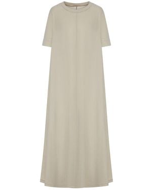Transit Minimal Long Linen Dress - Natural