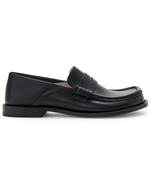 Loewe Mocassini campo flap back in pelle - Nero