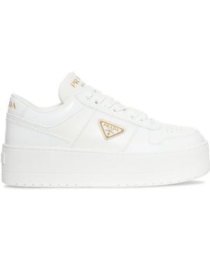 Prada Snekaers Downtown Bold Leather - White