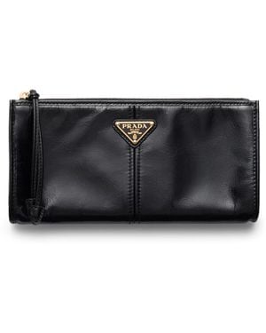 Prada Leather Pouch - Black
