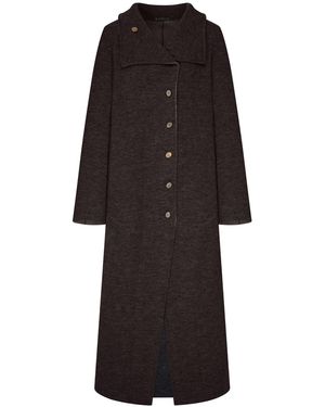 Transit Cappotto lungo in maglia - Nero