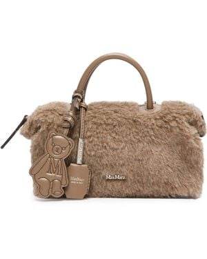 Max Mara Bauletto piccolo in teddy di alpaca e cachemire - Multicolore