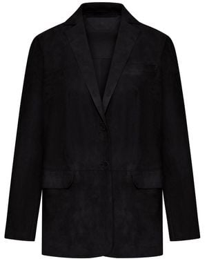 Salvatore Santoro Suede Jacket - Black