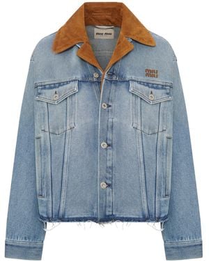Miu Miu Blouson - Blue