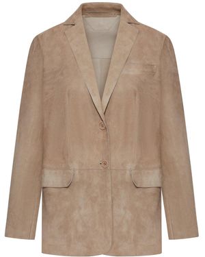 Salvatore Santoro Suede Jacket - Brown
