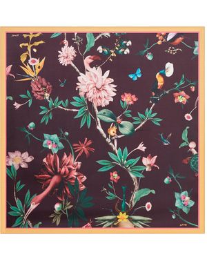 La DoubleJ Silk Scarf With Print - Blue