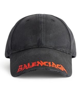 Balenciaga Cotton Drill Logo Hat - Grey