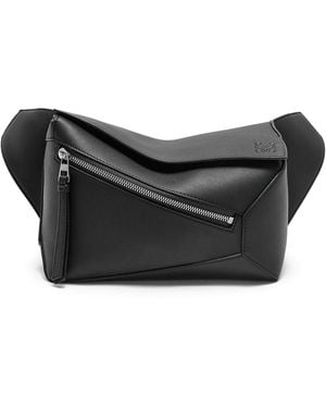 Loewe Marsupio puzzle piccolo in pelle di vitello classica - Nero