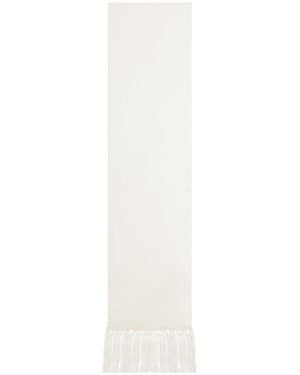 Tom Ford Silk Gambardina Scarf - White