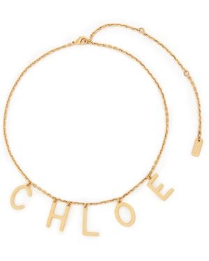 Chloé Chloé Letters Necklace - Metallic