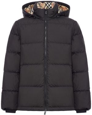 Burberry Down Jacket With Detachable Sleeves - Black