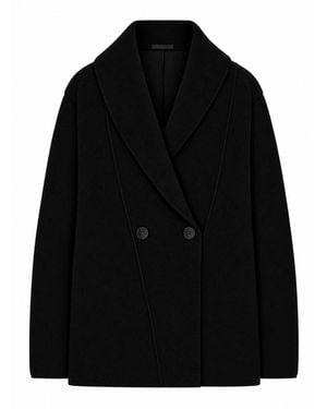 Transit Giacca doppiopetto in maglia - Nero